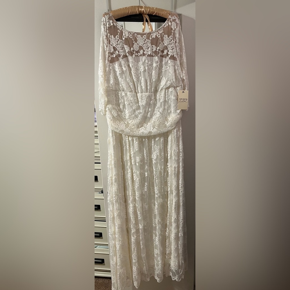 Kiyonna Lace Illusion Wedding Gown
